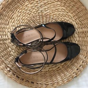 Zara low heel flats